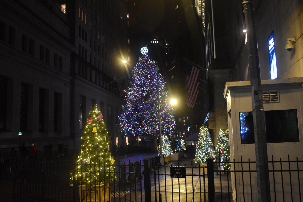 New York Stock Exchange Christmas Tree